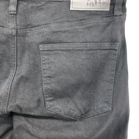 New Rue21 Jeans Premium Straight Leg Black Patch Distressed Size 30/32 Men - Picture 6 of 12